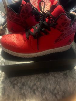 Nike Air Jordan High-Top Sneakers Red Black