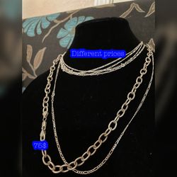 Chains 925 Real Silver