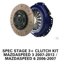 SPEC STAGE 3+ CLUTCH KIT MAZDASPEED 3 2007-2013 / MAZDASPEED 6 2006-2007