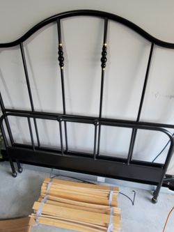 Ikea Black Metal Bed Frame