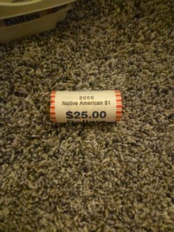 2013-P Native American Golden Dollars - Roll of $25 US Mint BU Uncirculated....