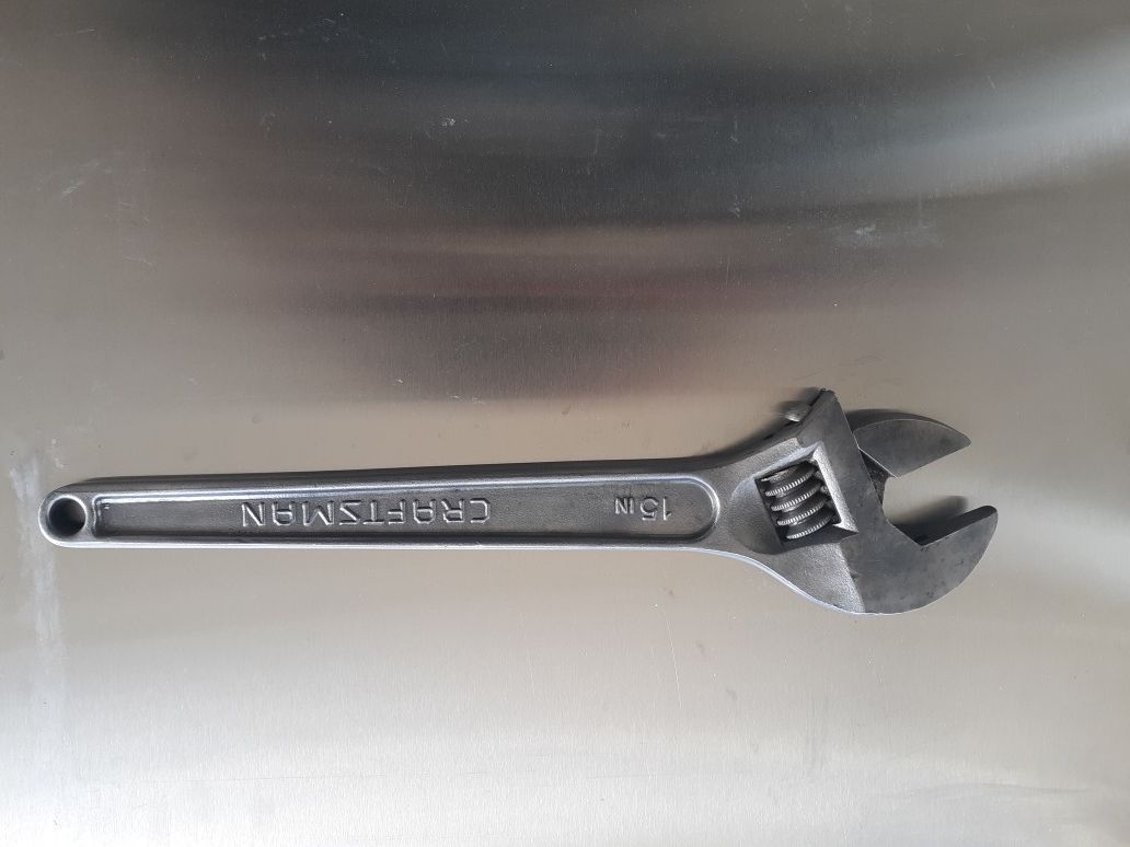 15in USA MADE Craftsman adjustable wrench