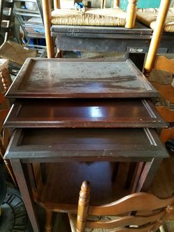 Antique nesting table