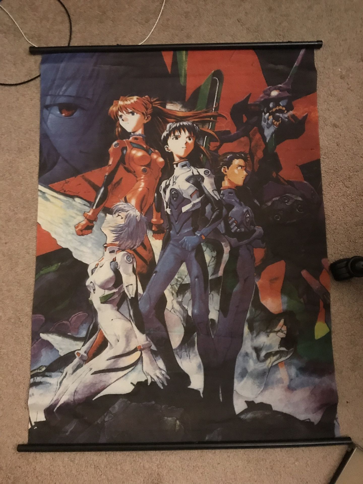 Neon genesis evangelion wall scroll poster