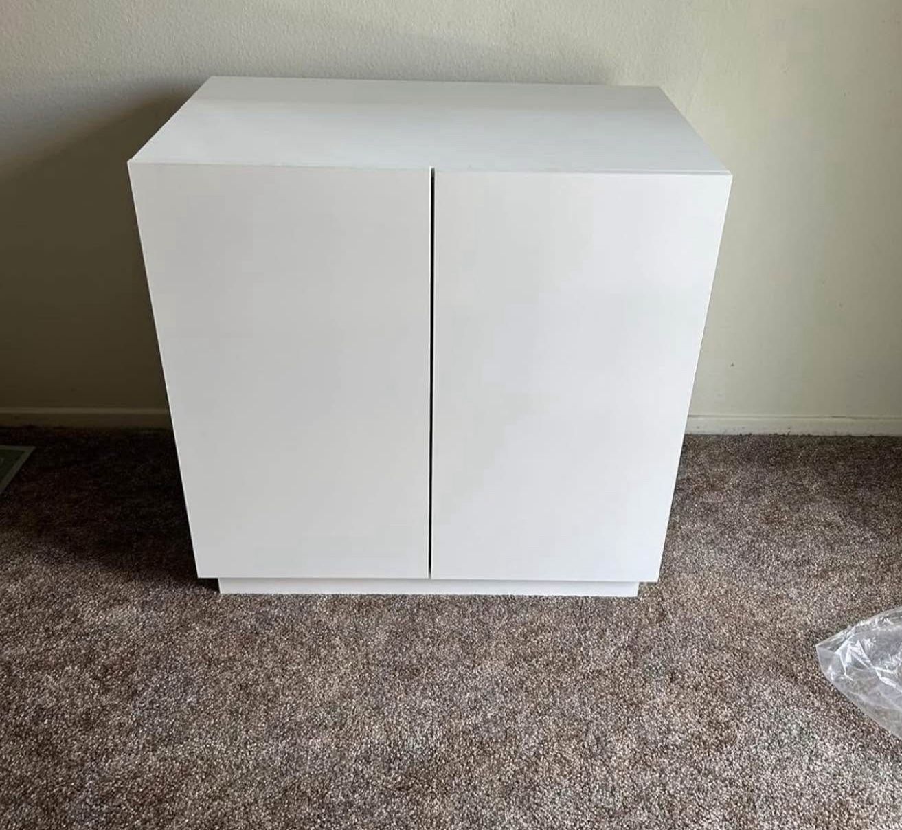 White Litter Box Enclosure, Large Litter Box Furniture, Modern Cat Litter Box Enclosure Furniture with Storage, Side Cabinet