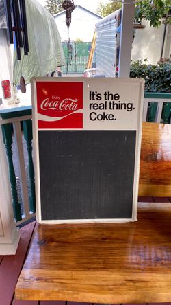 Vintage CocaCola Restaurant Blackboard sign