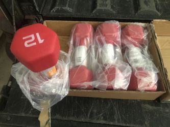 2-12lb dumbbells