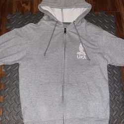 Gray Zip Up Hoodie 
