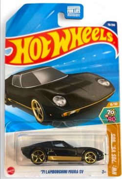 HOT WHEELS 71 LAMBORGHINI MIURA