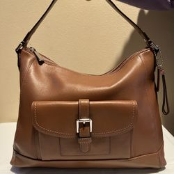 Coach Charlie leather hobo shoulder handbag 