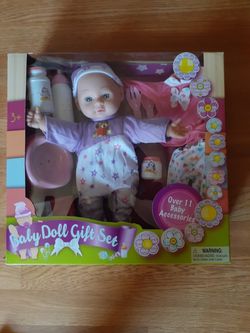 Baby doll gift set
