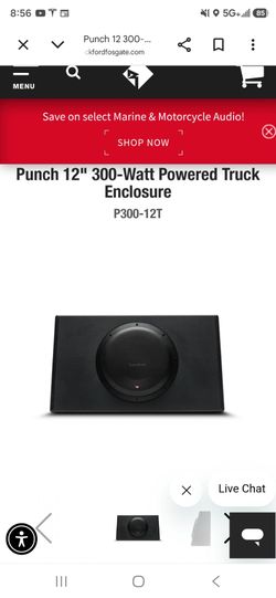 Rockford Fosgate Punch P300-12T is an all-in-one, 12-inch powered car subwoofer