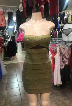 Gold dress