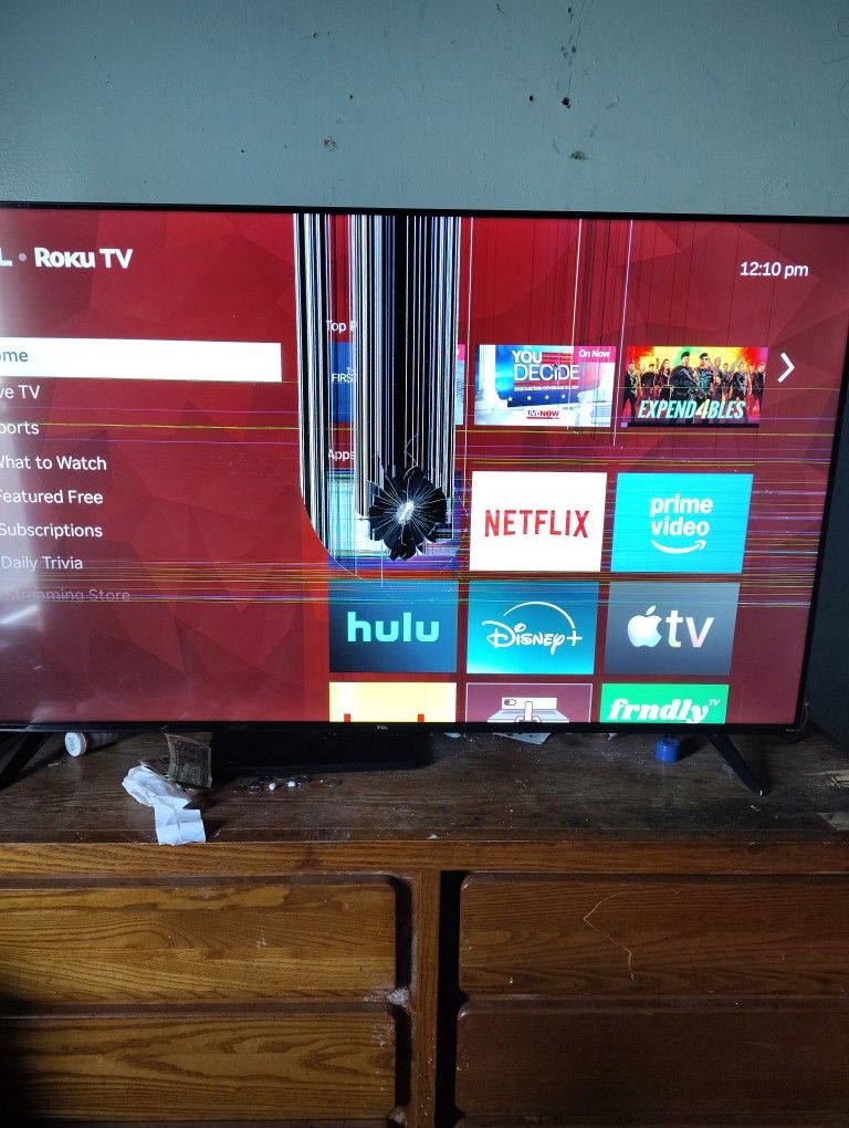 Broken 55 Inch Roku Tv
