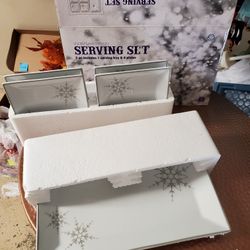 Five Pc Snowflake ❄️ New Serving Set
