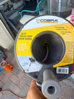 Cobra Tools 20 FT Pistol-Grip Drum Auger