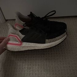 Ultra Boost, pink and black size 6.5