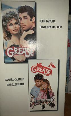 Grease 1 and Grease 2 vhs