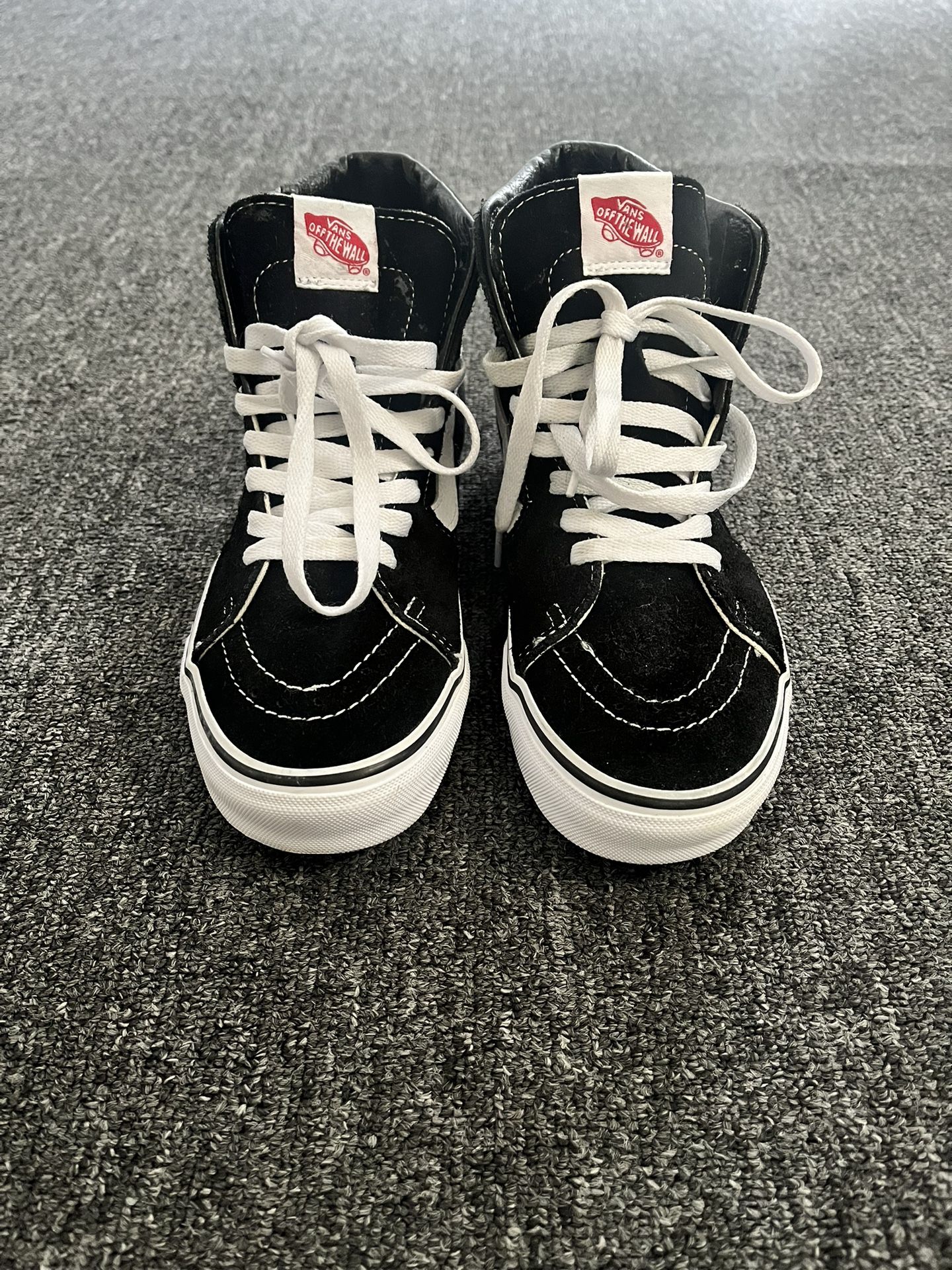 Black and White High Tops Vans