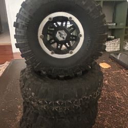 RC Crawler Tire Set W/ Silicone Inserts