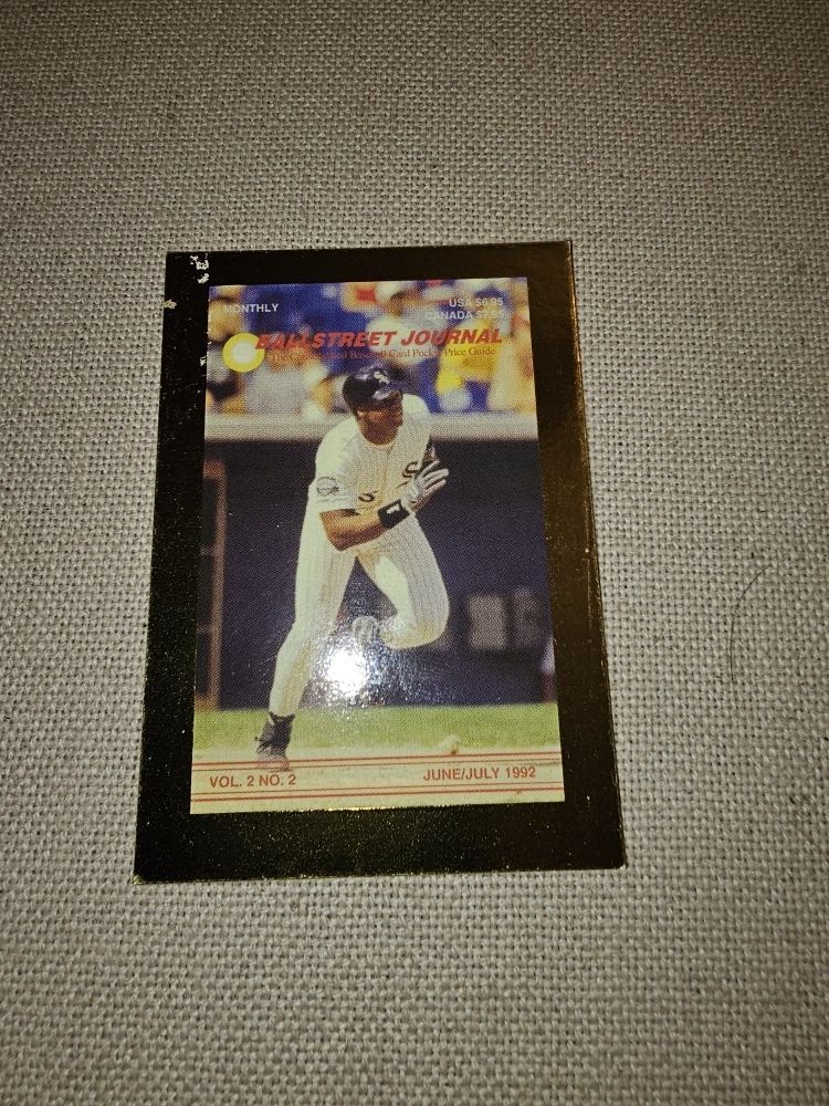BALLSTREET JOURNAL June/July 1992 w/ FRANK THOMAS COVER GOLD CARD RARE !!