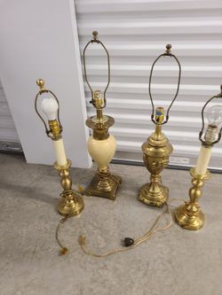 VINTAGE BRASS LAMPS