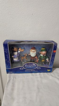 Rudolph Island of Misfit Toys Santa & Friends Figure Set