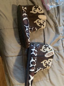 Kids cowboy boot slippers