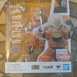 Sh Figuarts Dragon Ball  Krillin Earth Strongest Man Figure In Package Unopened Mint Condition No