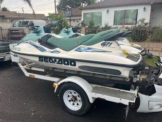 Sea-Doo GTI Jet Ski on Trailer