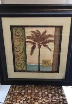Palm tree picture frame