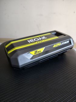 Ryobi 40v 2AH battery/ USED LIKE NEW