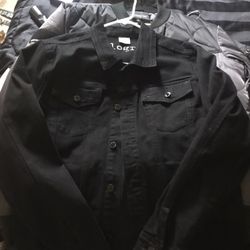 Kilo Gram Black Jean Jacket Size L