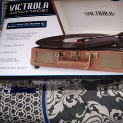 Victoria Vm-100sb-brw Platine (New) Bluetooth Turntable