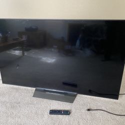 65” SONY Flat Screen LED TV (Not Working, For Parts Or Repair) w/ Remote Control