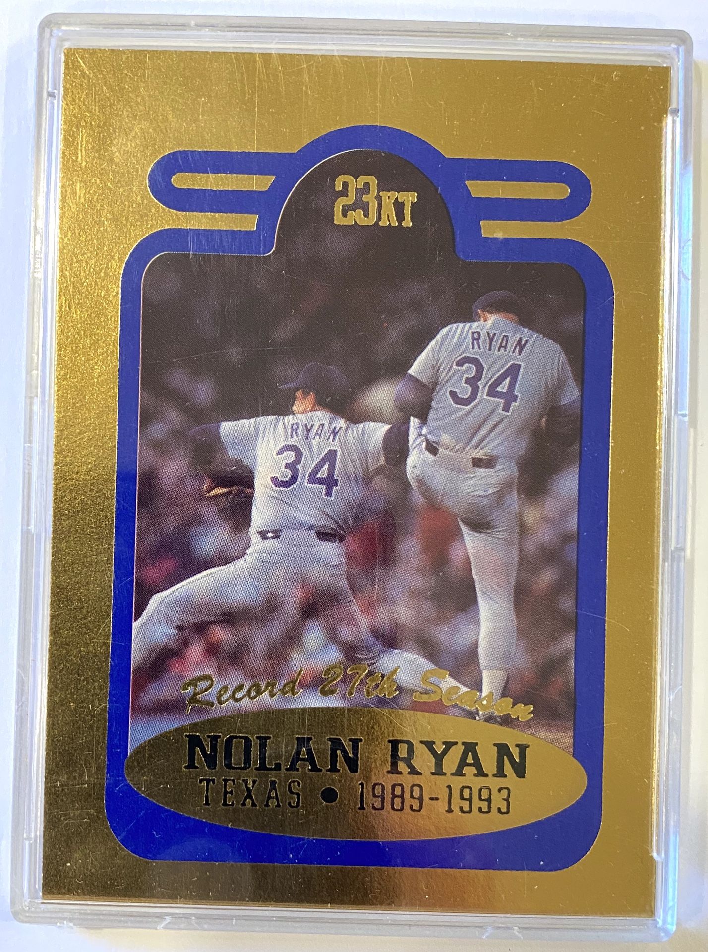 Nolan Ryan Baseball Cards 23 Karat Genuine Gold Foil Border The Ryan  Express for Sale in Evanston, IL - OfferUp