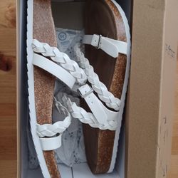 New Indigo Braided Strappy Sandals Women's 9