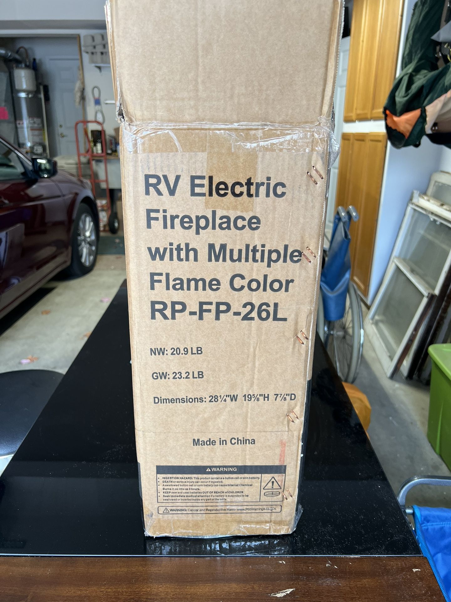 Electric Fireplace—Wall Mounted