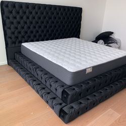 New In Box King Bed Frame +Mattress (Read Description Below)