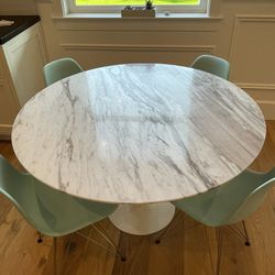 Mid Century Modern Marble Dining Table