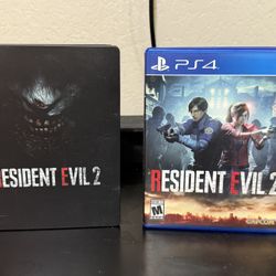 Resident Evil 2 Remake (PS4) With Steelbook