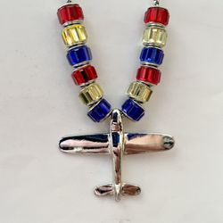 Southwest Airlines Colored Flight Attendant Pilot Airplane Necklace