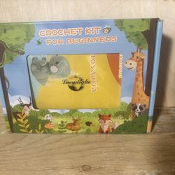Green Dinosaur Beginner Crochet Kit