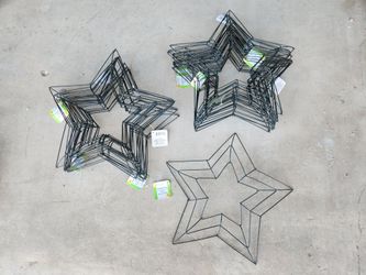 15" Metal Star Wreath Forms 3D wire craft frame