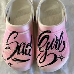 CROCS Women’s Pink Ombré Clogs NWOB SZ 6