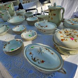 Vintage Hall China Jewel Tea Autumn Leaf dinnerware