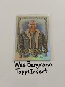 Wes Bergmann Reality TV Star Topps Short Print Insert Card.