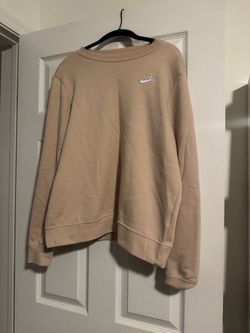 Nike Crew Neck Sweatshirt Tan Medium