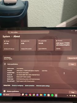 Lenovo Slim Pro 7 - Ryzen 7 7735HS, RTX 3050 6GB