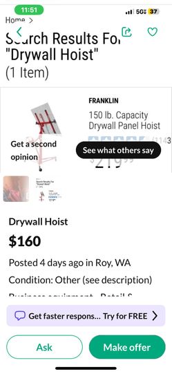 Drywall Hoist Federal Way 